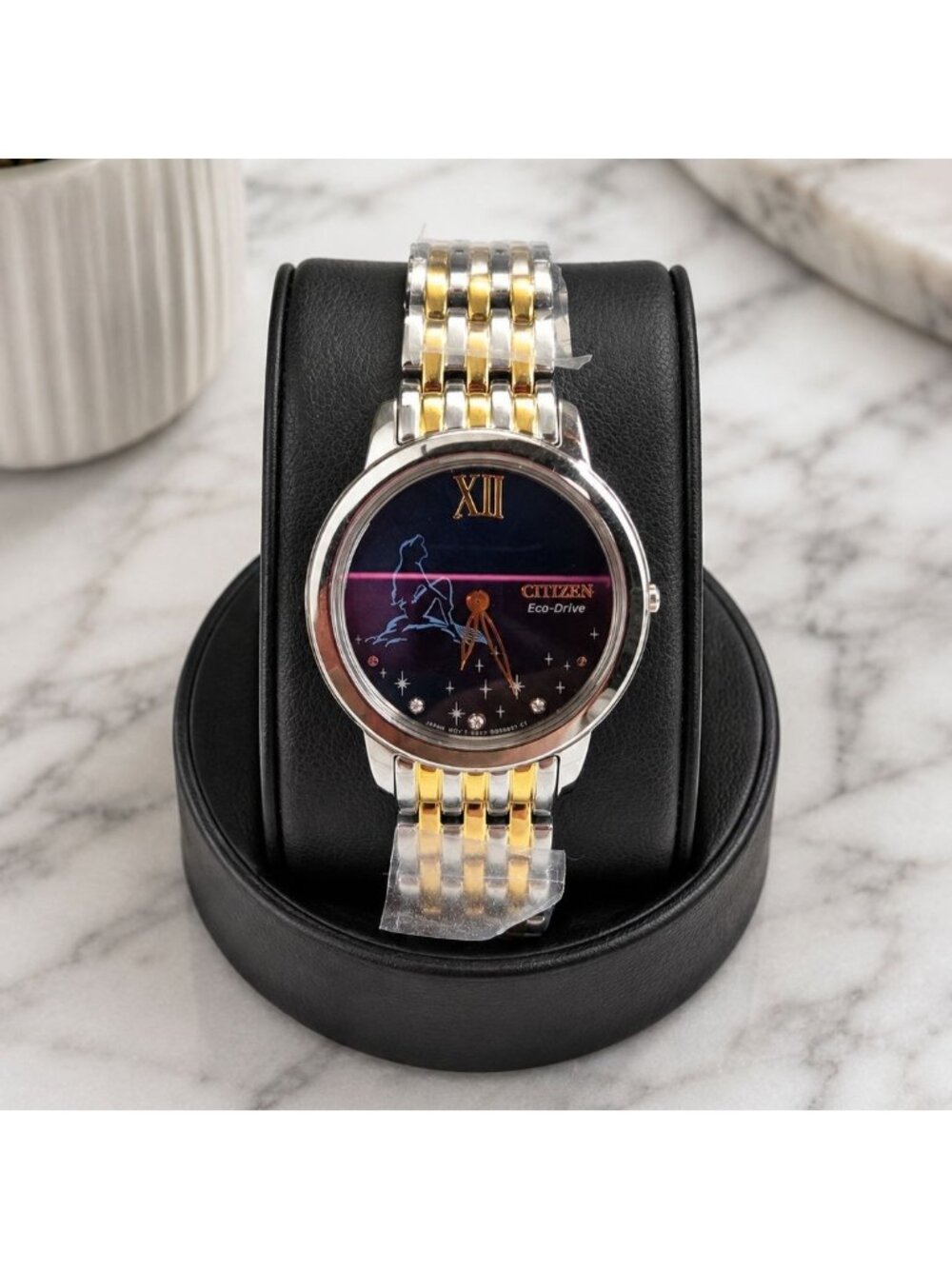 Citizen Ariel Diamond Disney Princess Blue Dial Womens Watch EX1499-50W SRP $435